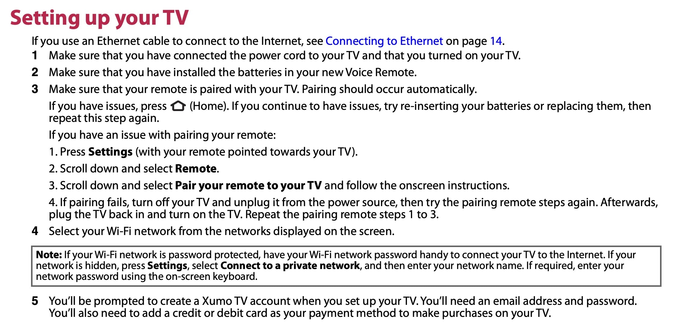 Pioneer CPRC1NA23 Xumo TV Remote Control