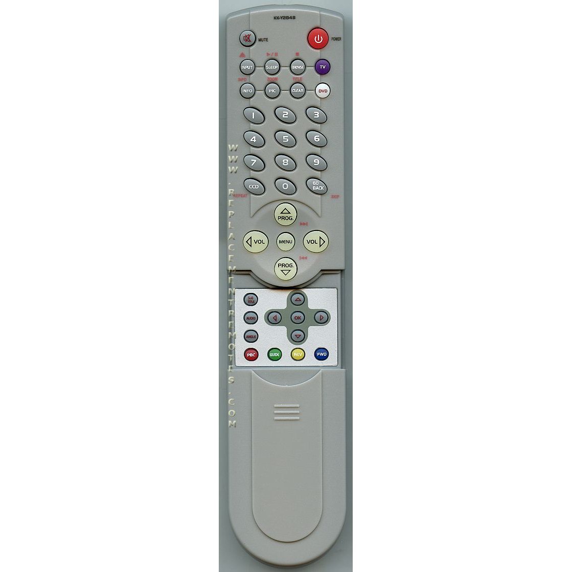 Polaroid KKY284B TV/DVD Remote Control