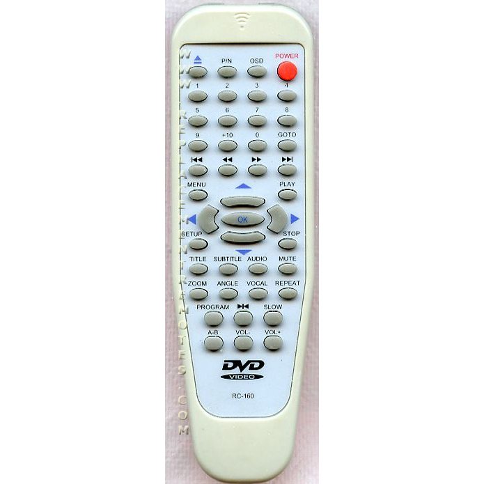 Polaroid RC160 DVD Remote Control