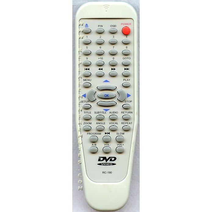 Polaroid RC190 DVD Remote Control