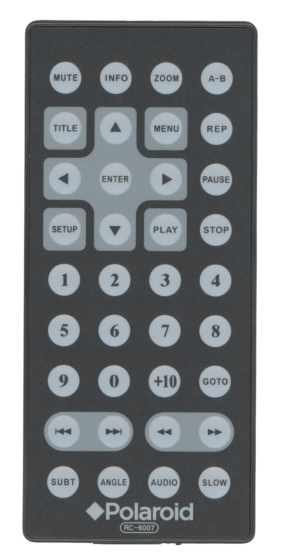 Polaroid RC6007 Black DVD Remote Control