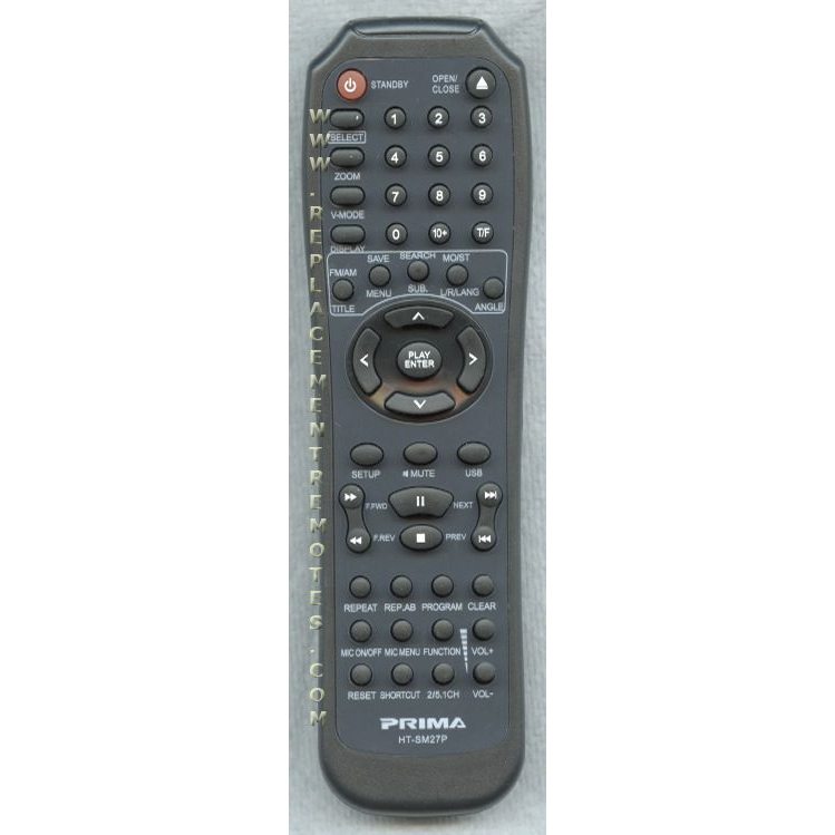 Prima HTSM27P Home Theater Remote Control