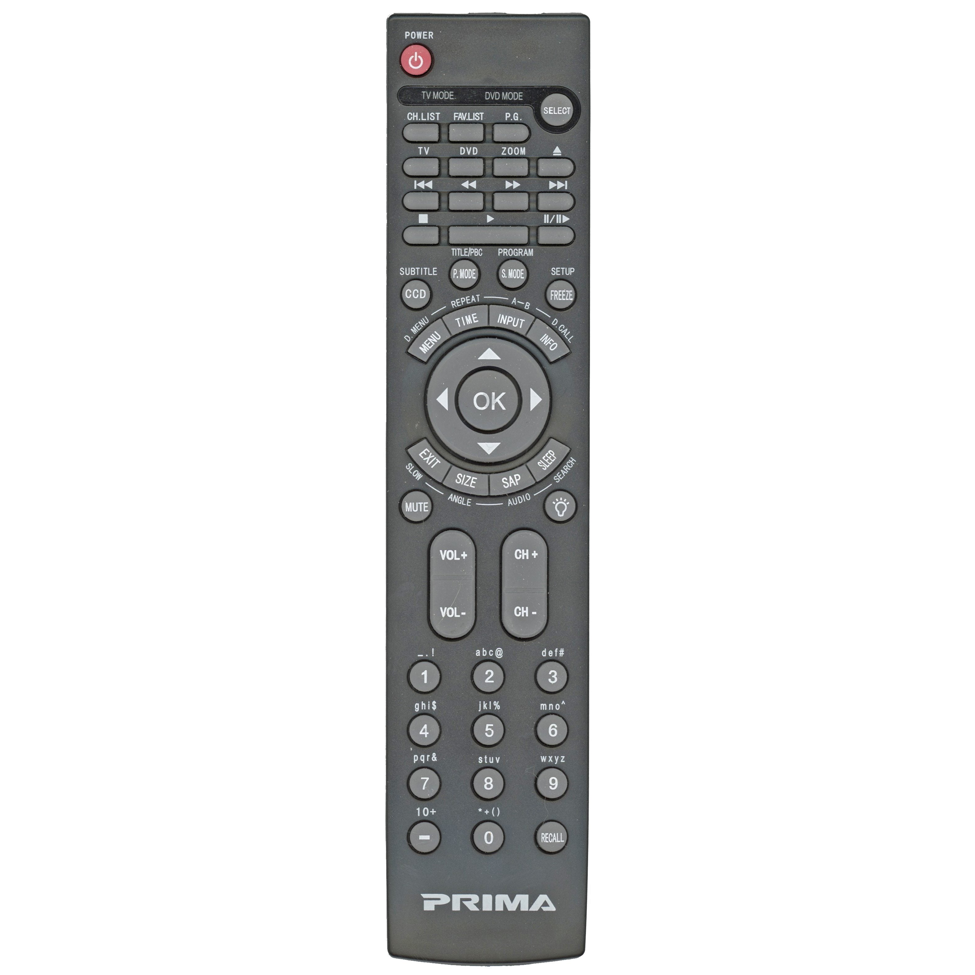 Prima HYF51A TV/DVD Remote Control