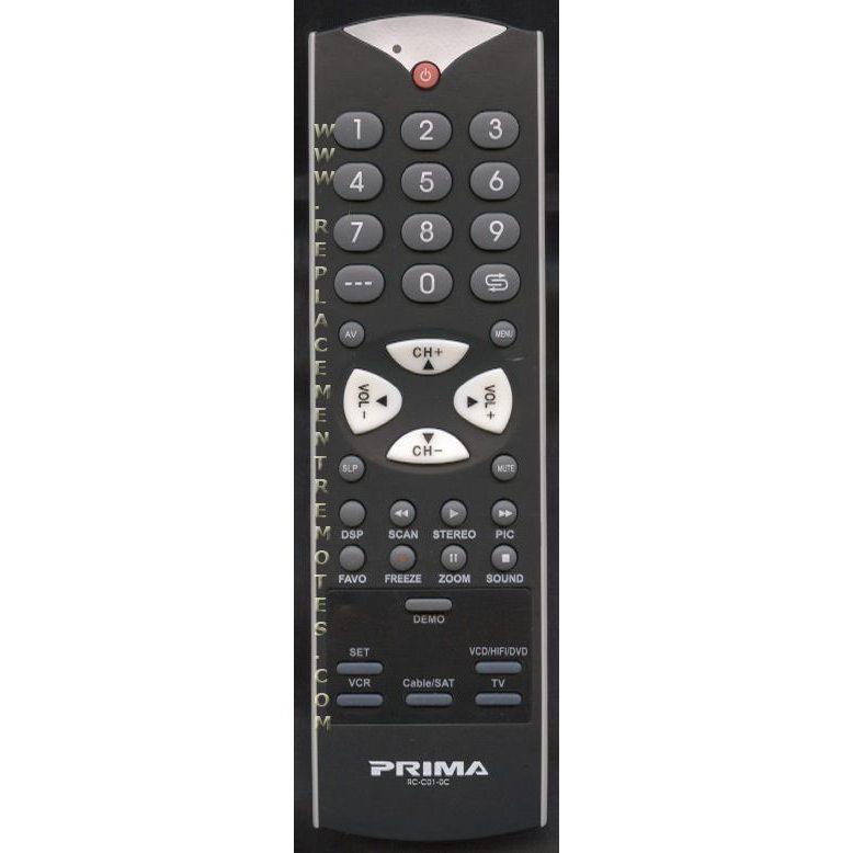 Prima RCC010C TV Remote Control