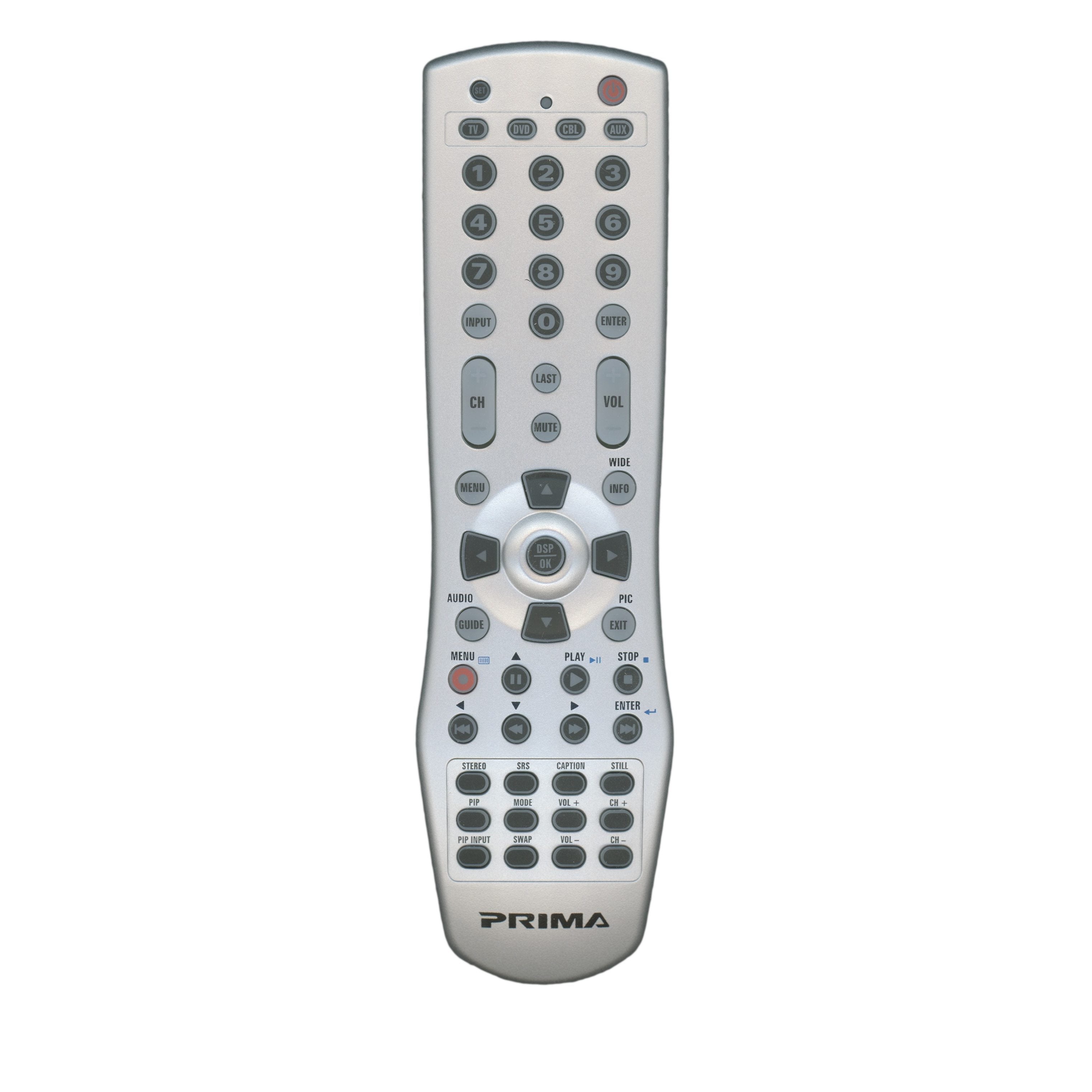 Prima RCD070A TV Remote Control