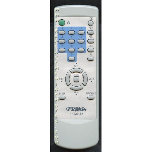 Prima RCN030A TV Remote Control