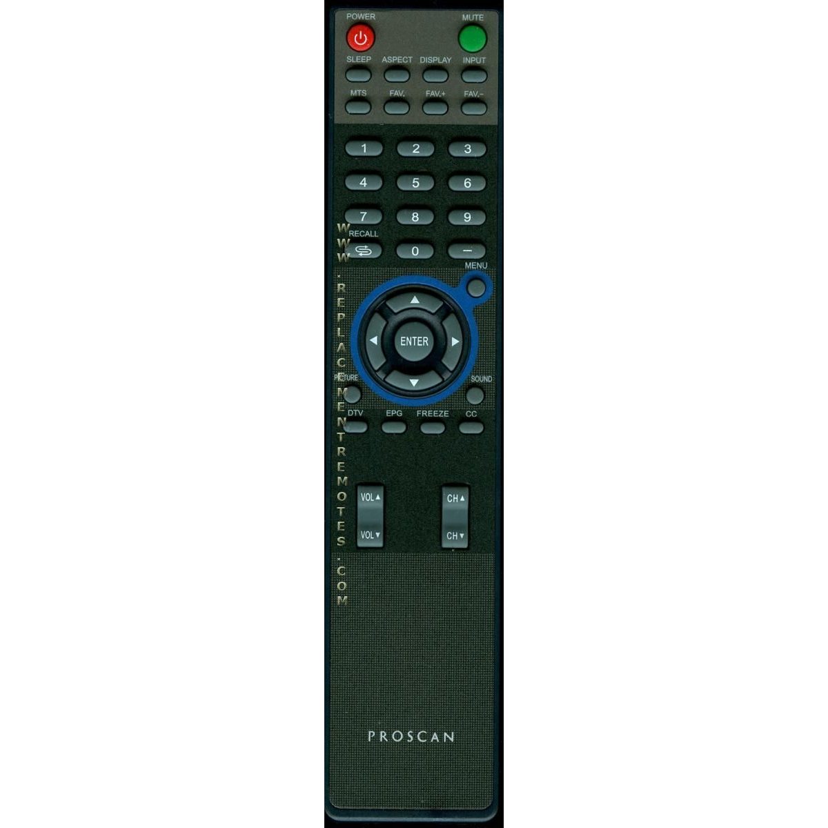 Proscan HOF08G681GPD6 TV Remote Control