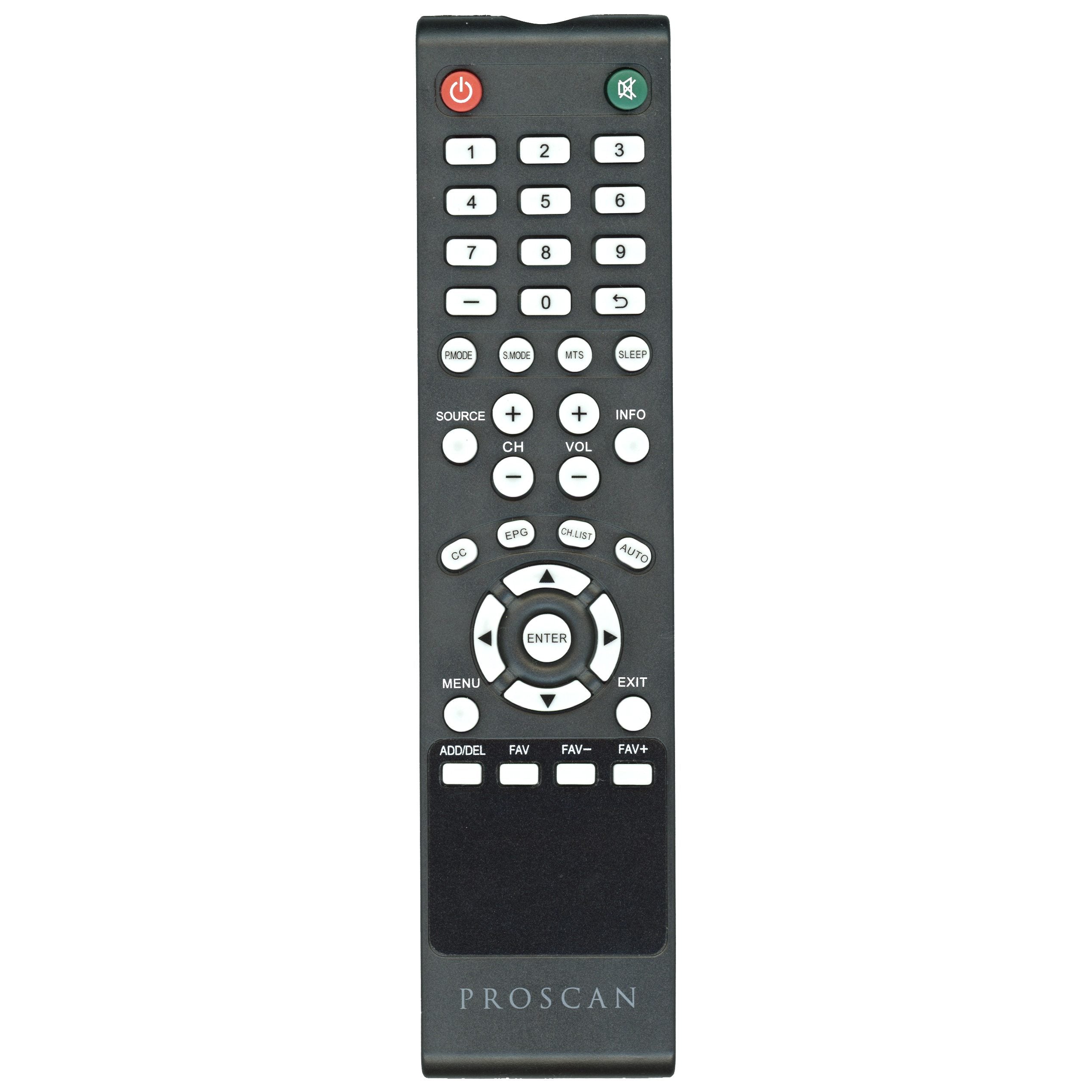 Proscan PLDED3280A TV Remote Control