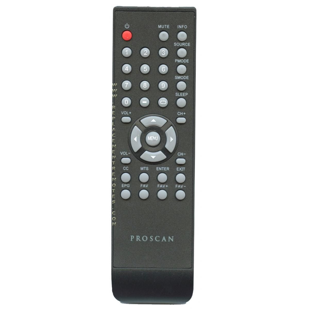 Proscan PLDED4016A TV Remote Control