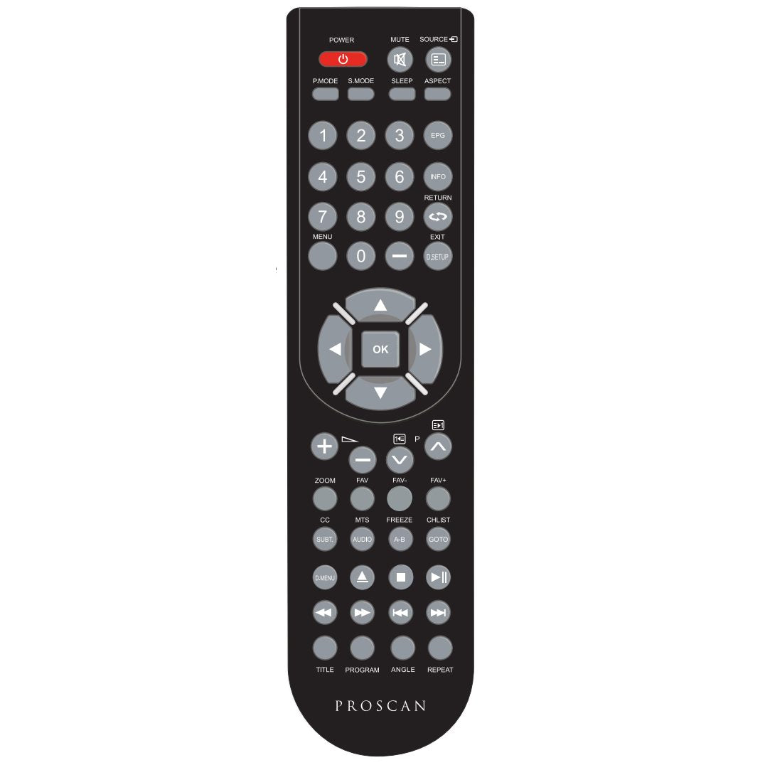 Proscan PLEDV1948A TV Remote Control