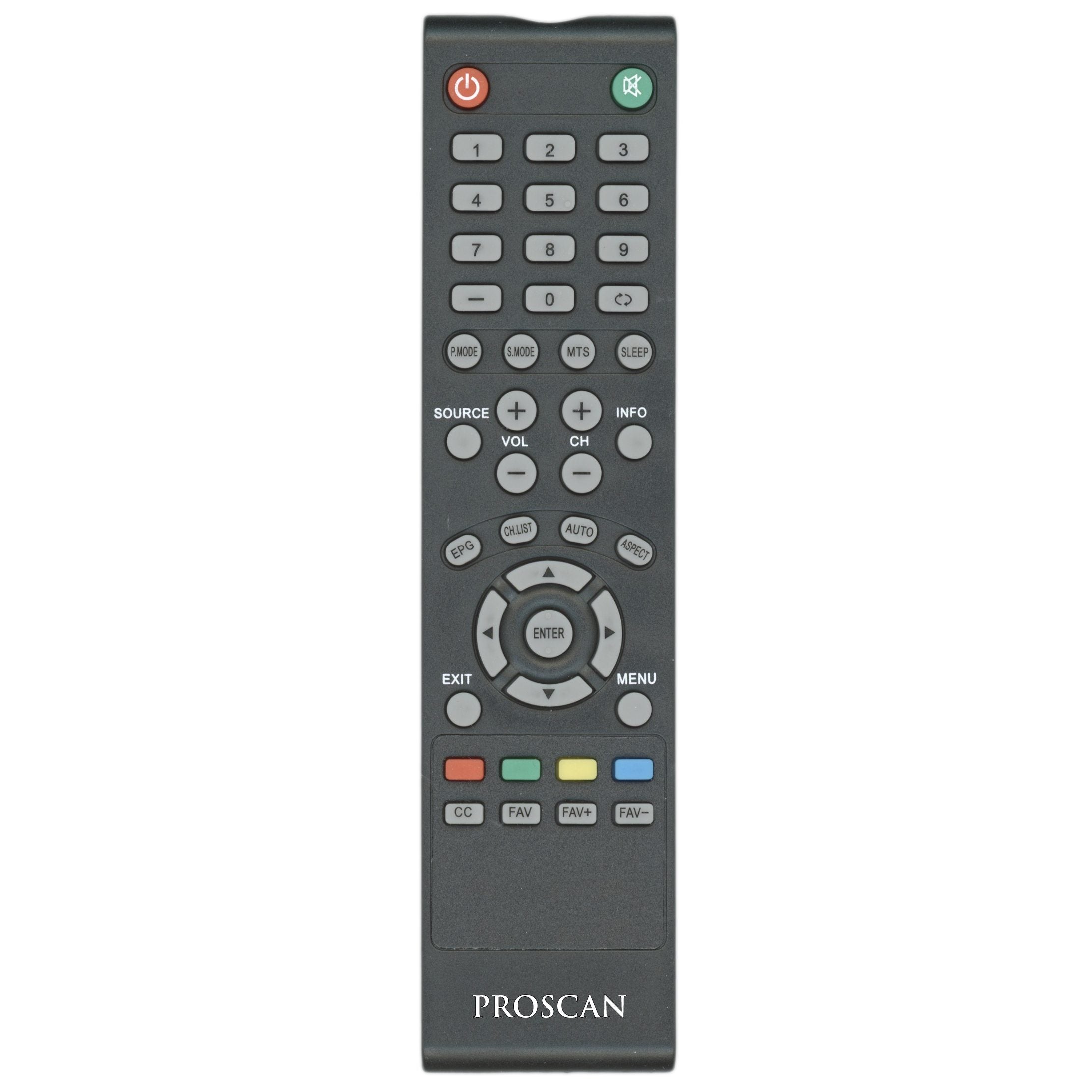 Proscan PROSCANPL1.0 TV Remote Control