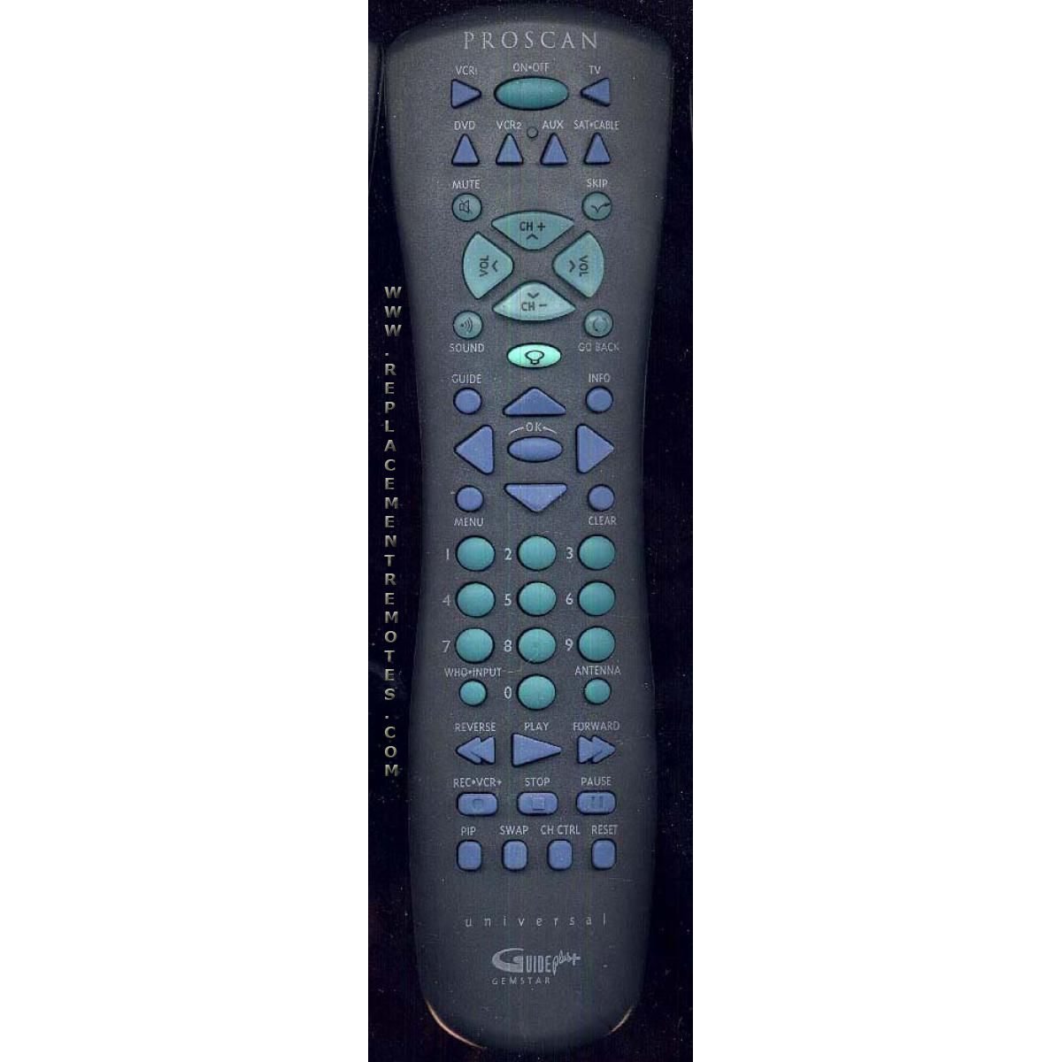 Proscan-RCA CRK76TBL1 TV Remote Control