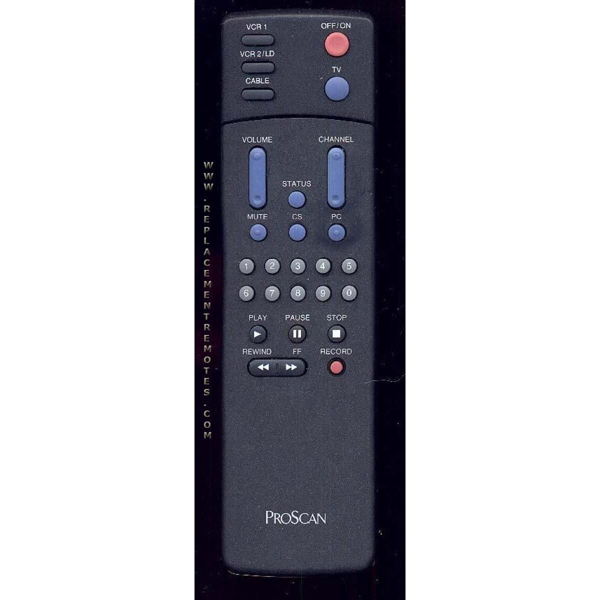 Proscan-RCA CRK80F VCR Remote Control