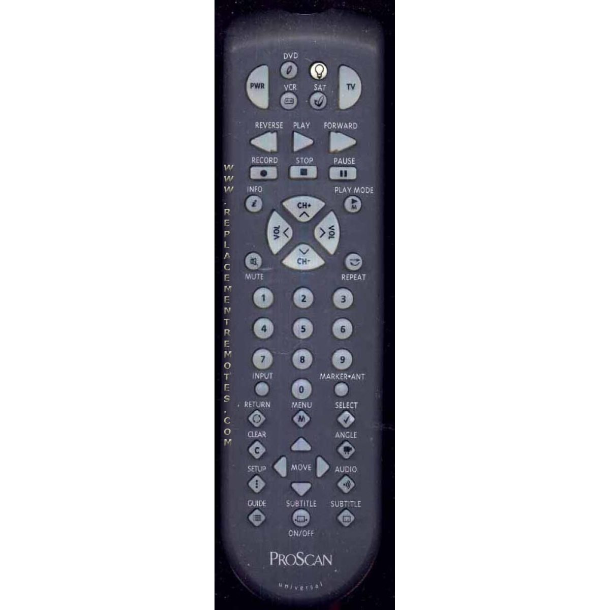 Proscan-RCA CRK830PL1 TV Remote Control