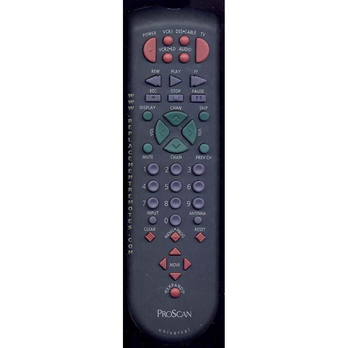 Proscan-RCA CRK83C1 TV Remote Control