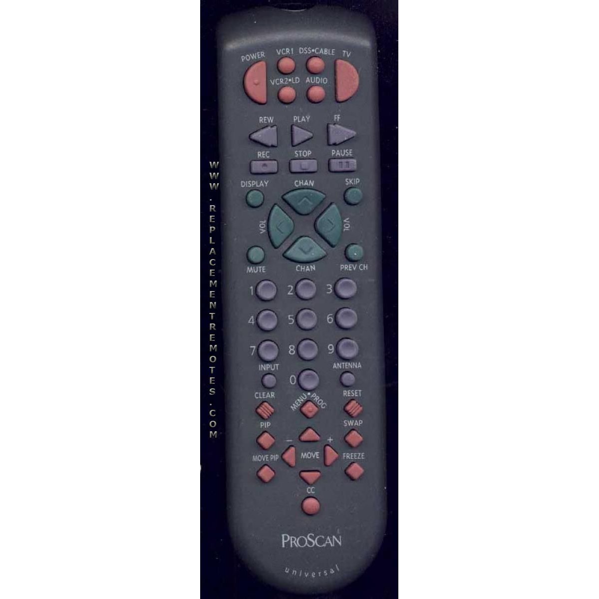 Proscan-RCA CRK83E1 TV Remote Control