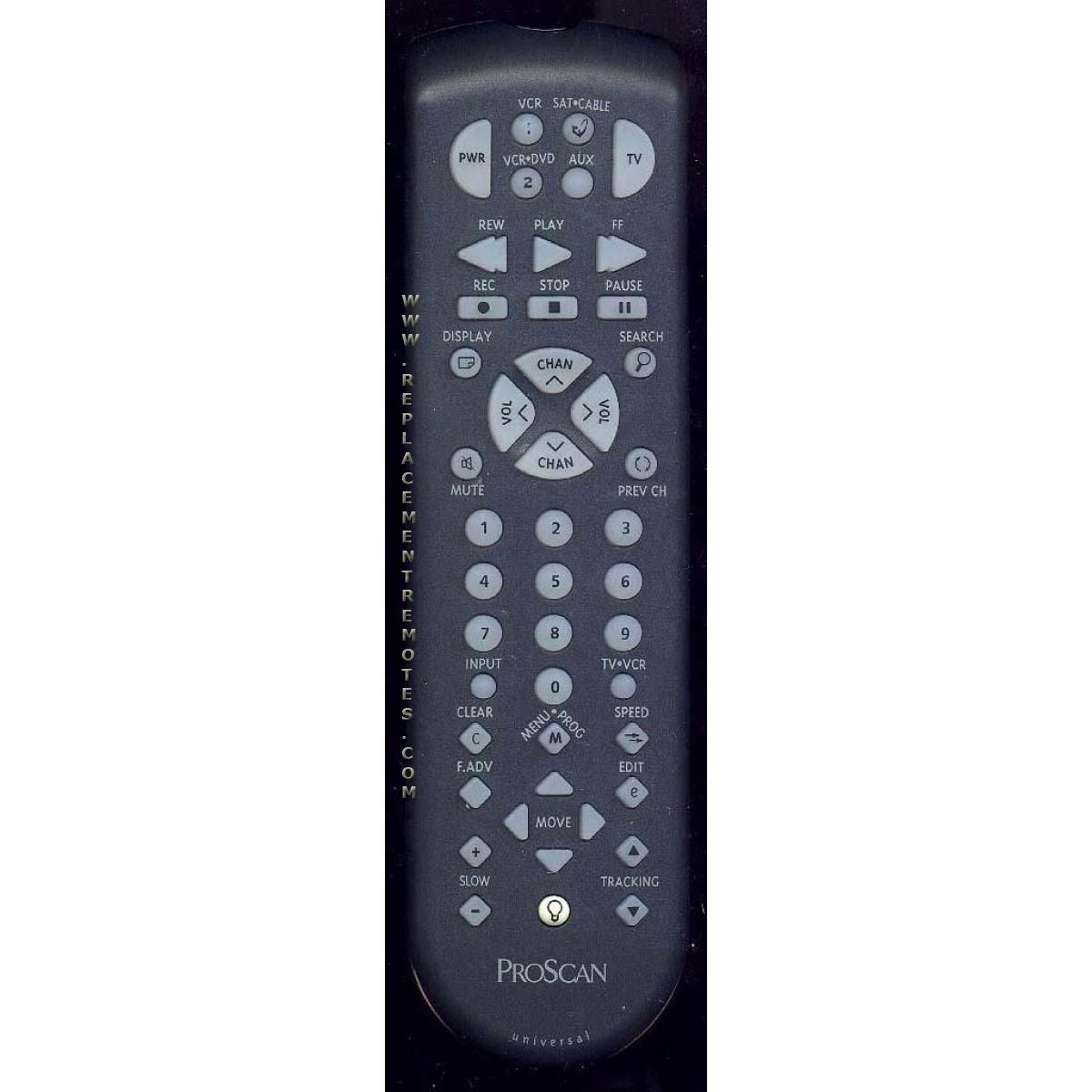 Proscan-RCA CRK83VBL TV Remote Control