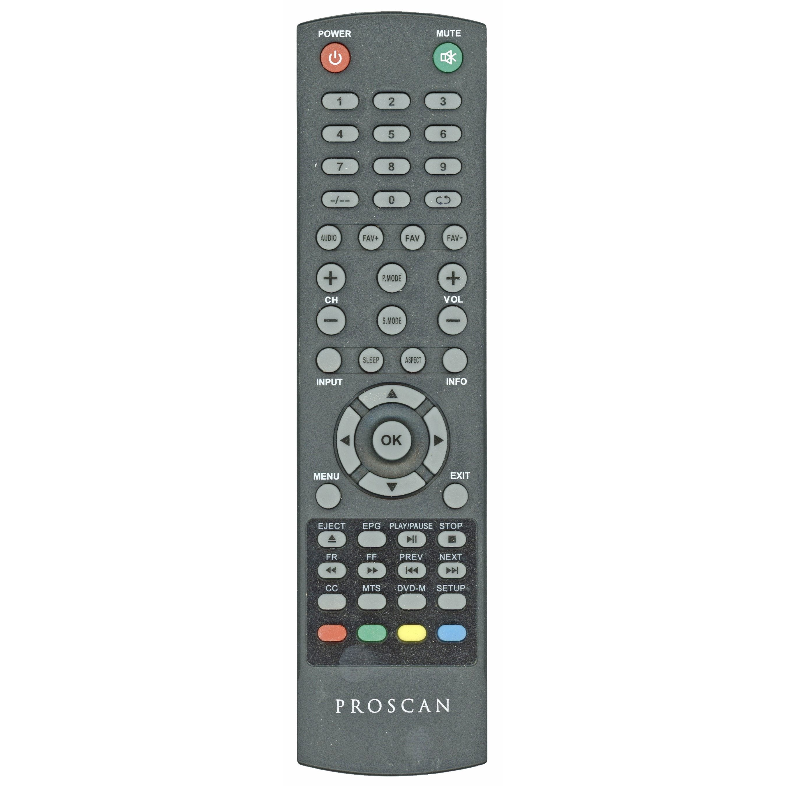 Proscan RCPLDED001 TV/DVD Remote Control