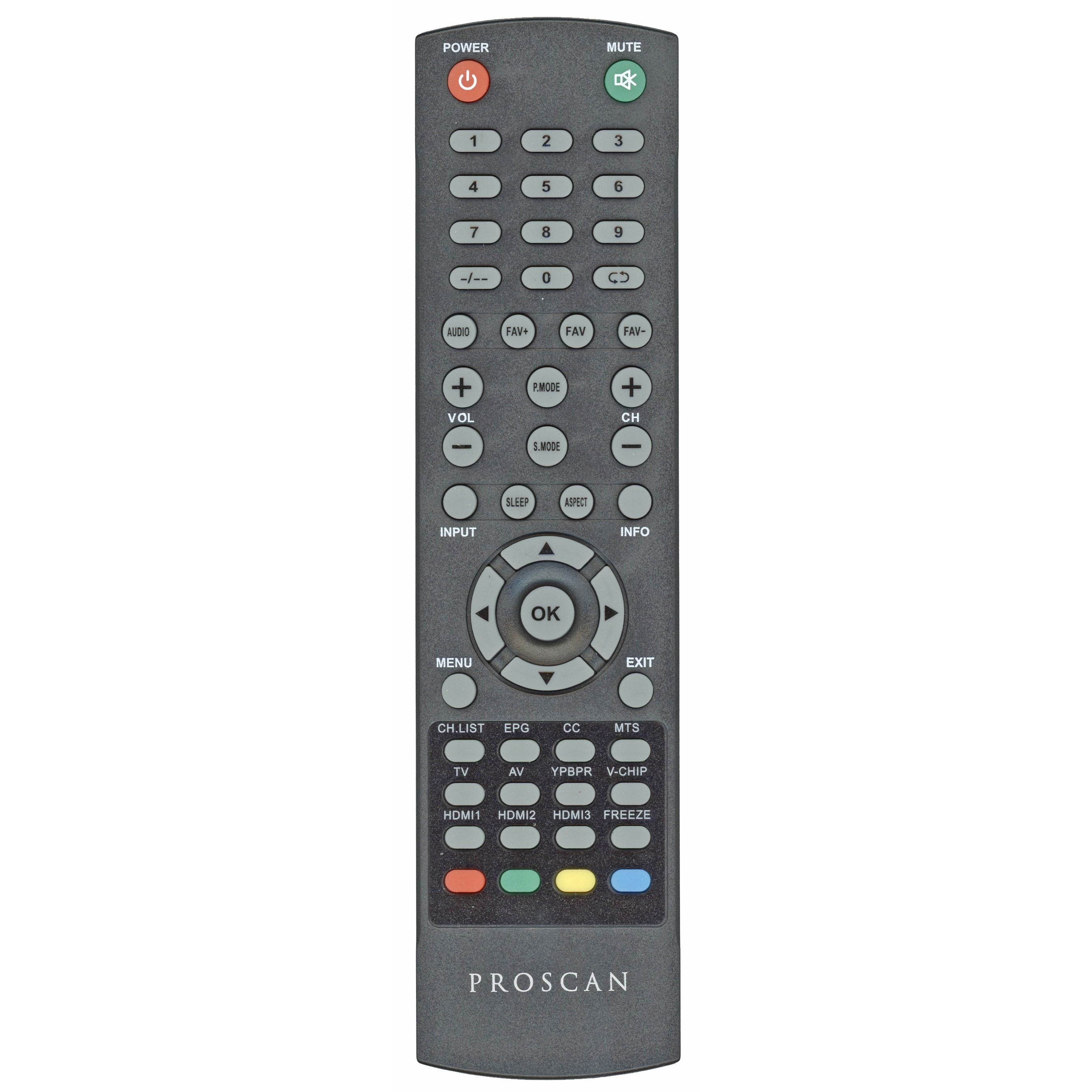 Proscan RCPLDED002 TV Remote Control