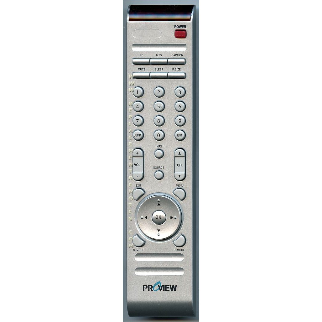 Proview RCNN133 TV Remote Control