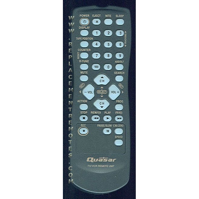 Quasar LSSQ0283 TV/VCR Remote Control