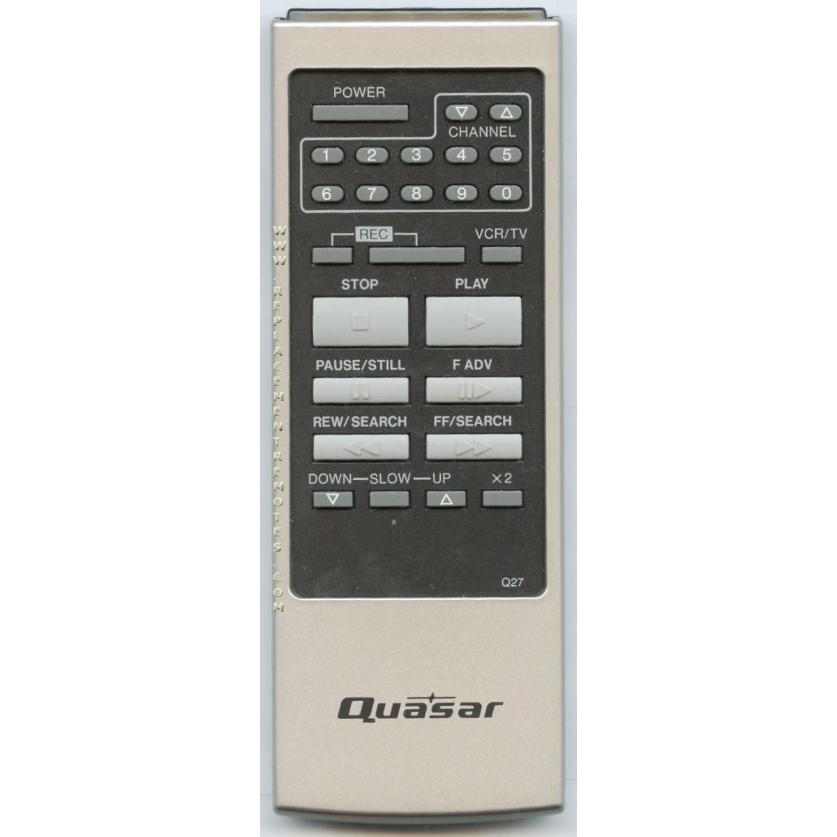 Quasar VSQS0461 VCR Remote Control