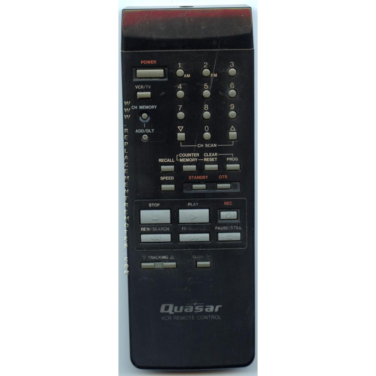 Quasar VSQS0732 VCR Remote Control