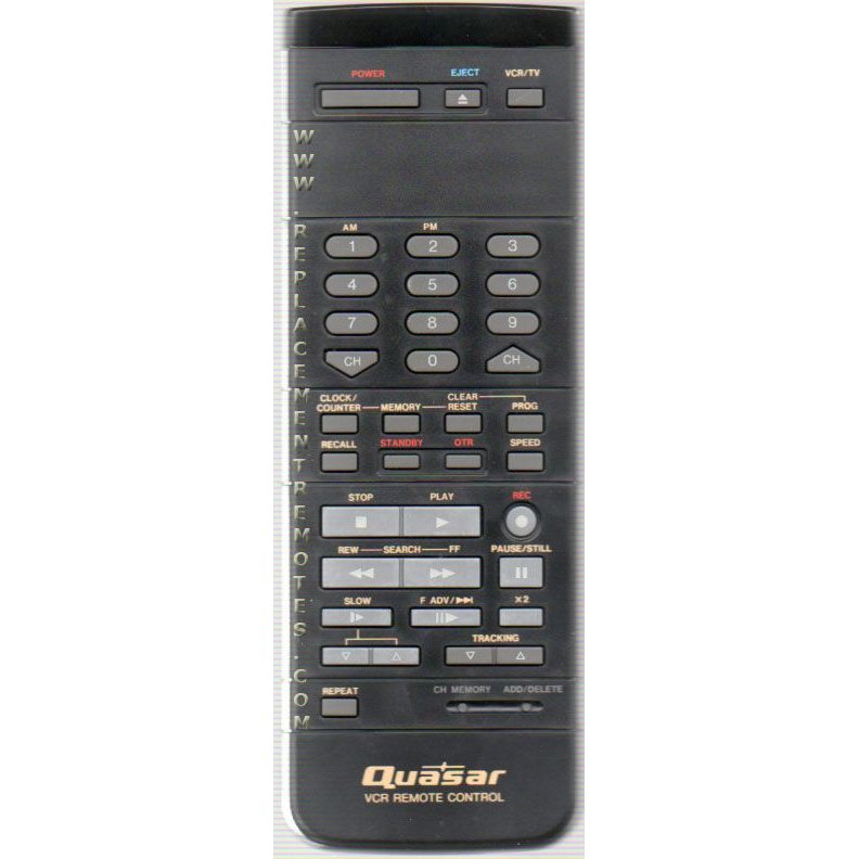 Quasar VSQS0780 VCR Remote Control