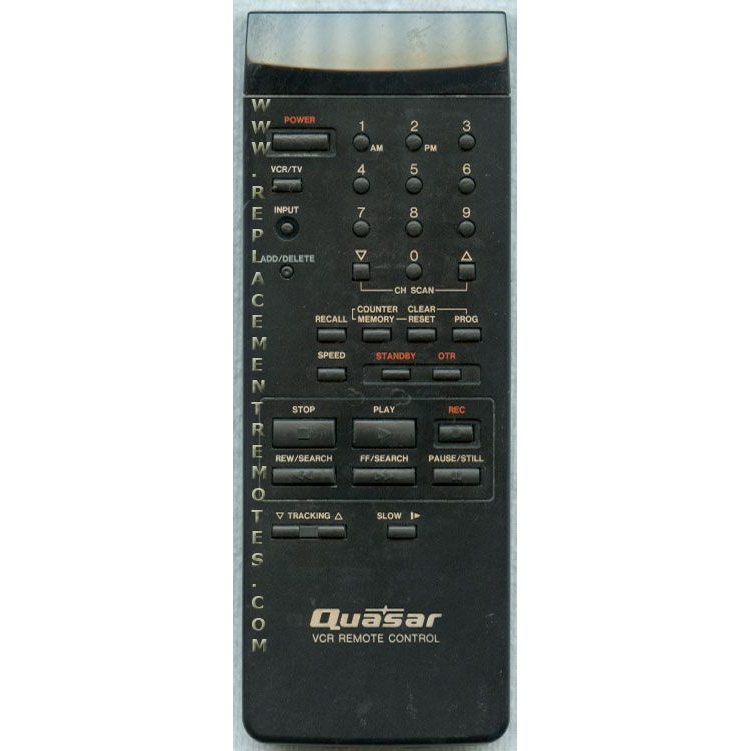 Quasar VSQS0907 VCR Remote Control