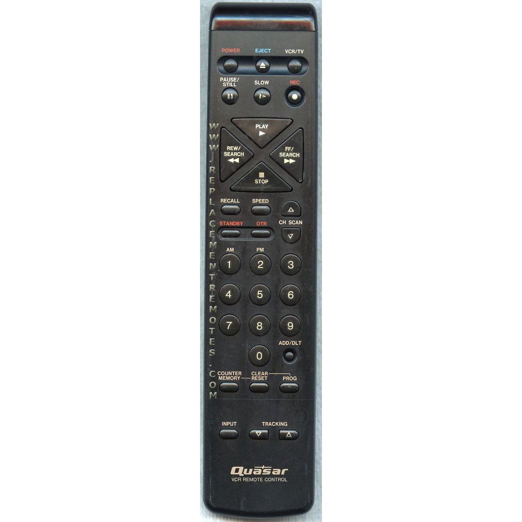 Quasar VSQS1013 VCR Remote Control