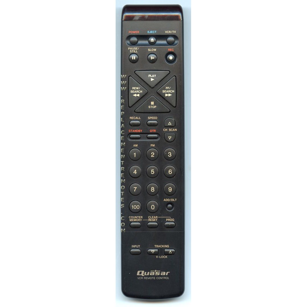 Quasar VSQS1143 VCR Remote Control