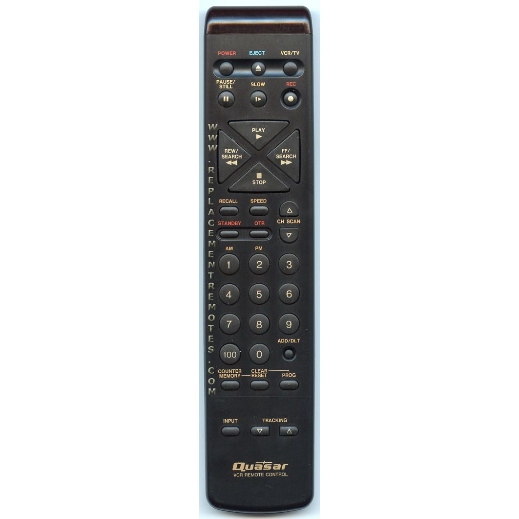 Quasar VSQS1144 VCR Remote Control