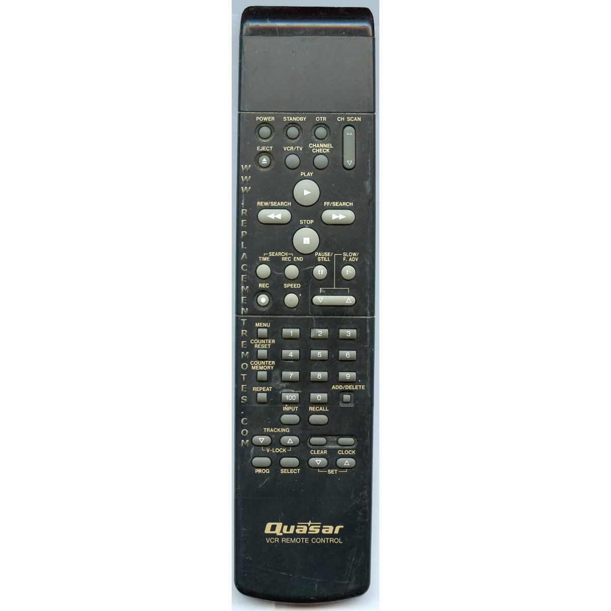 Quasar VSQS1214 VCR Remote Control