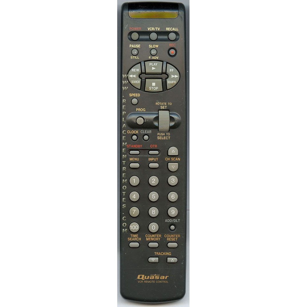 Quasar VSQS1243 VCR Remote Control