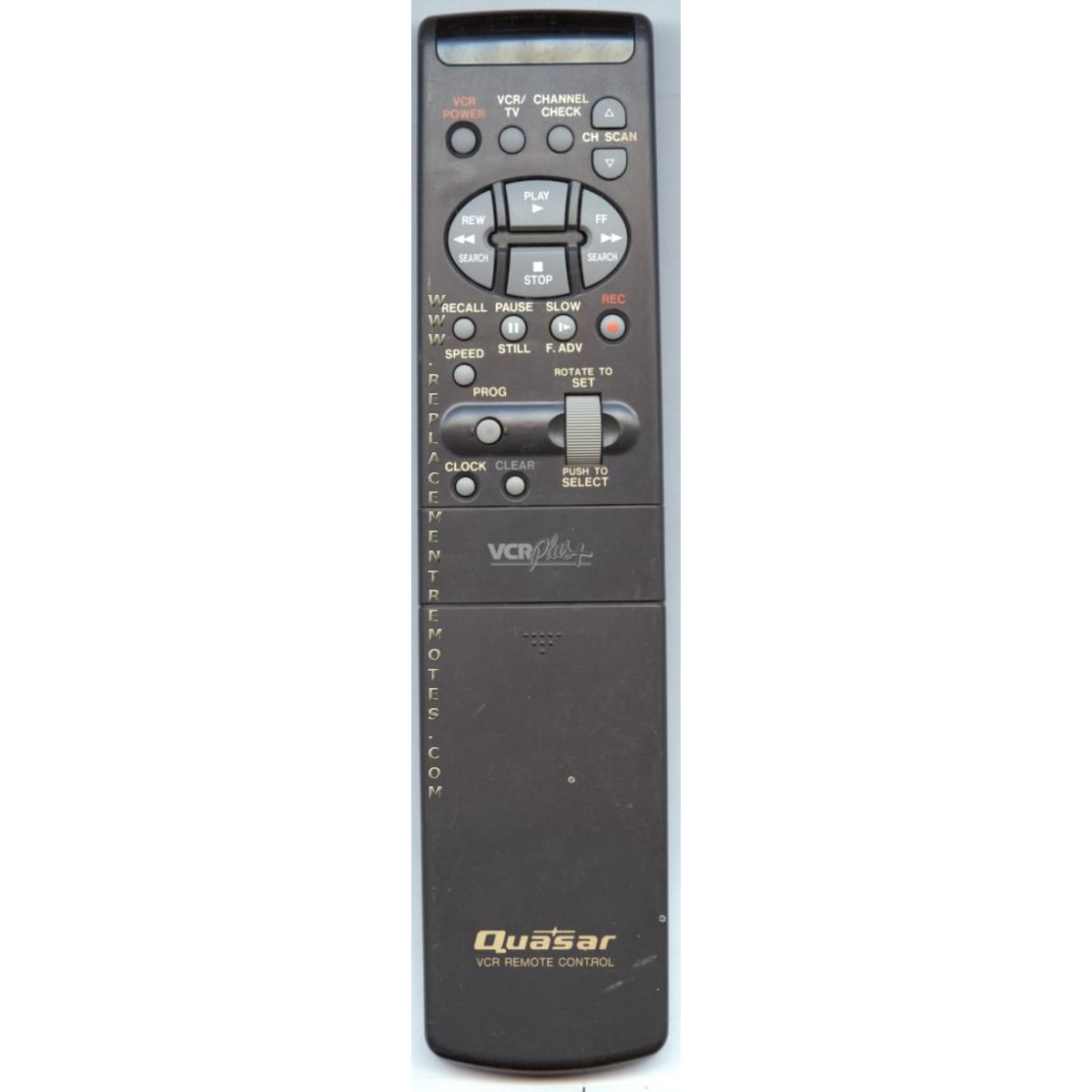 Quasar VSQS1256 VCR Remote Control