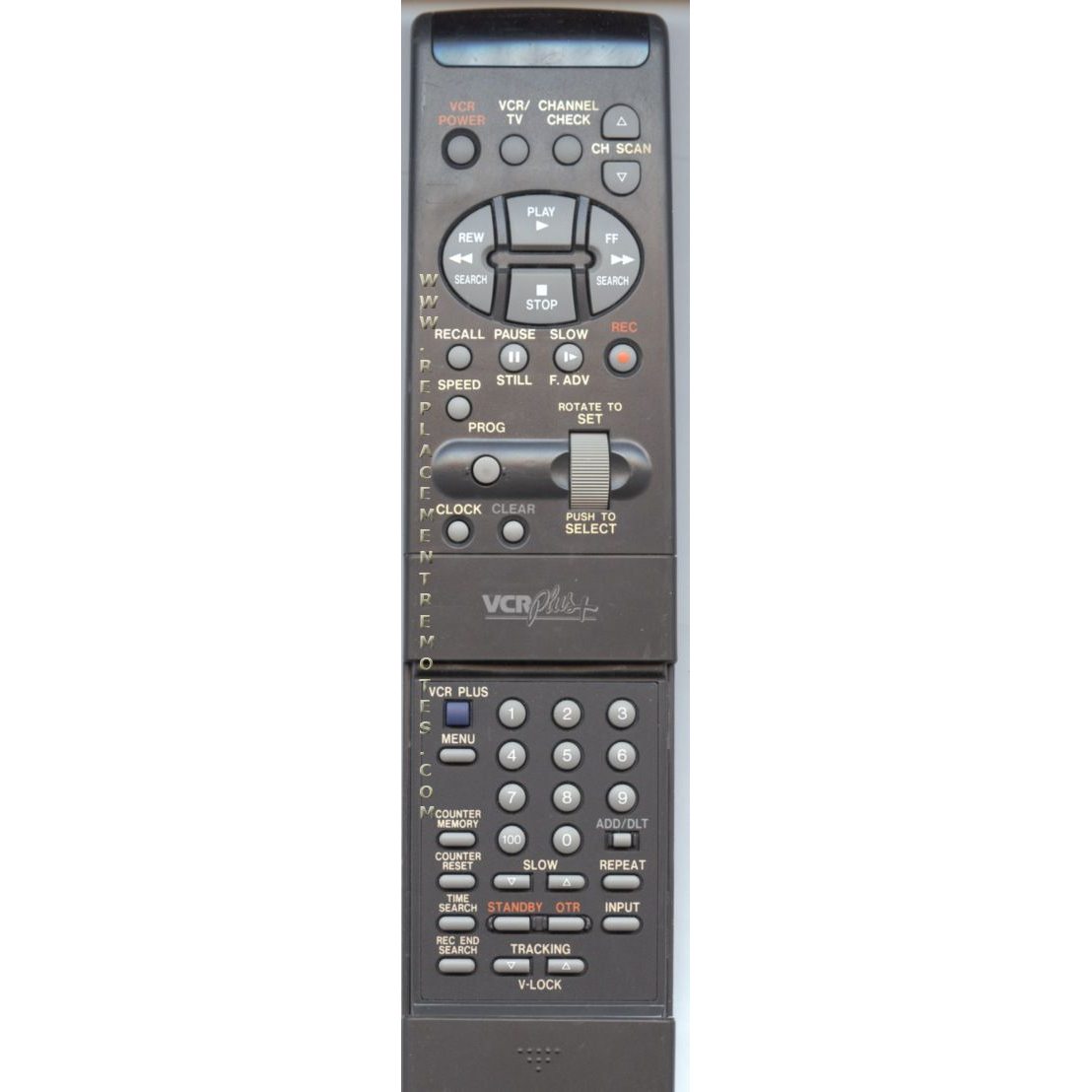 Quasar VSQS1256 VCR Remote Control