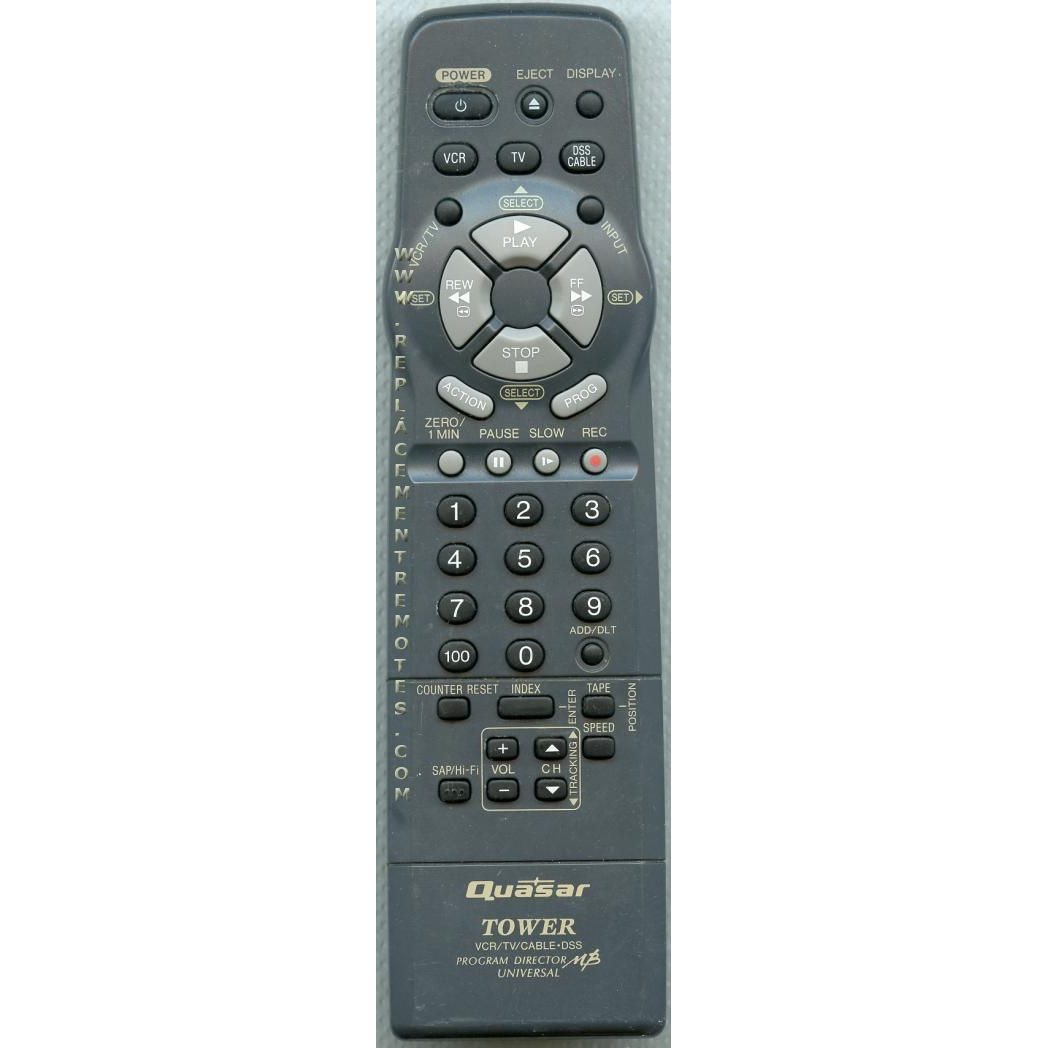 Quasar VSQS1599 VCR Remote Control