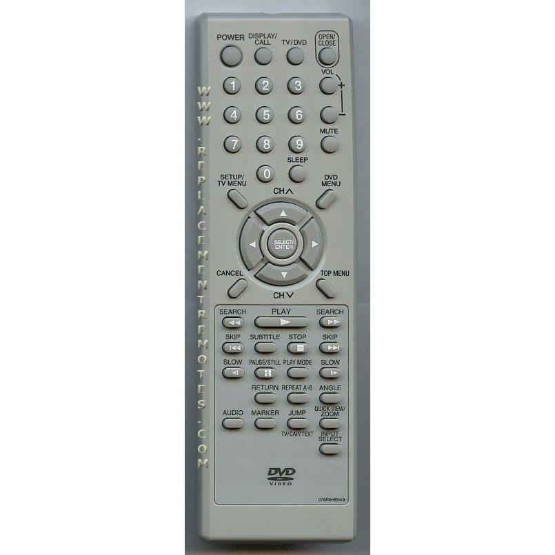 RCA 076R0HE04B TV/DVD Remote Control