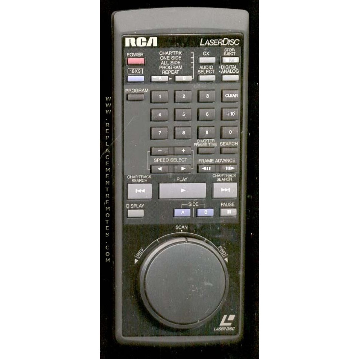 RCA 211016 Laser Disc Remote Control