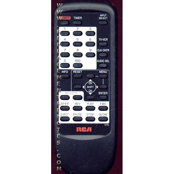 RCA 5770 VCR Remote Control