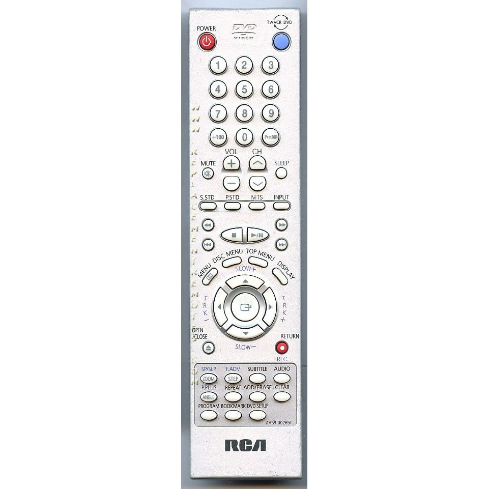 RCA AA5900265C TV/VCR/DVD Remote Control