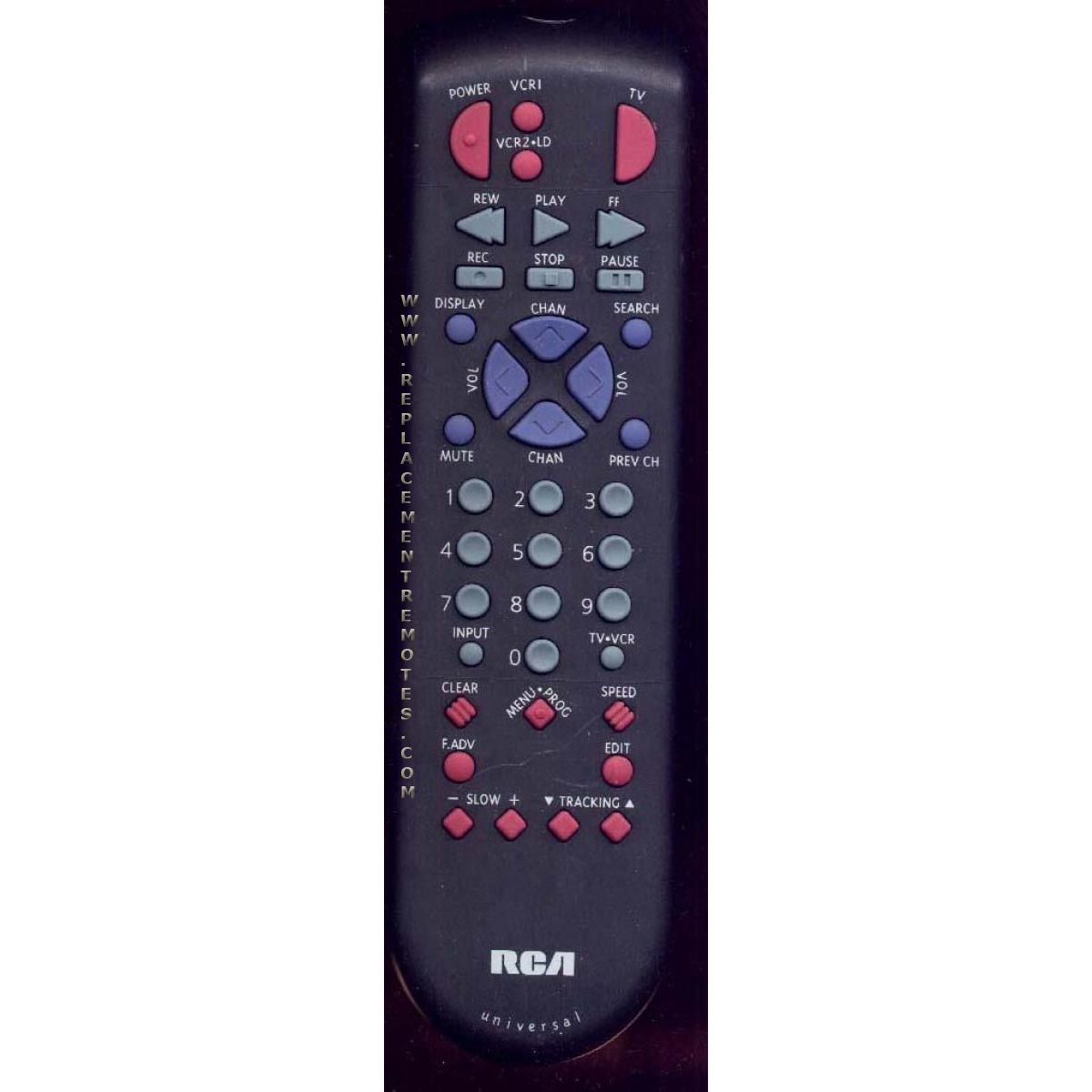 RCA CRK70X2 VCR Remote Control