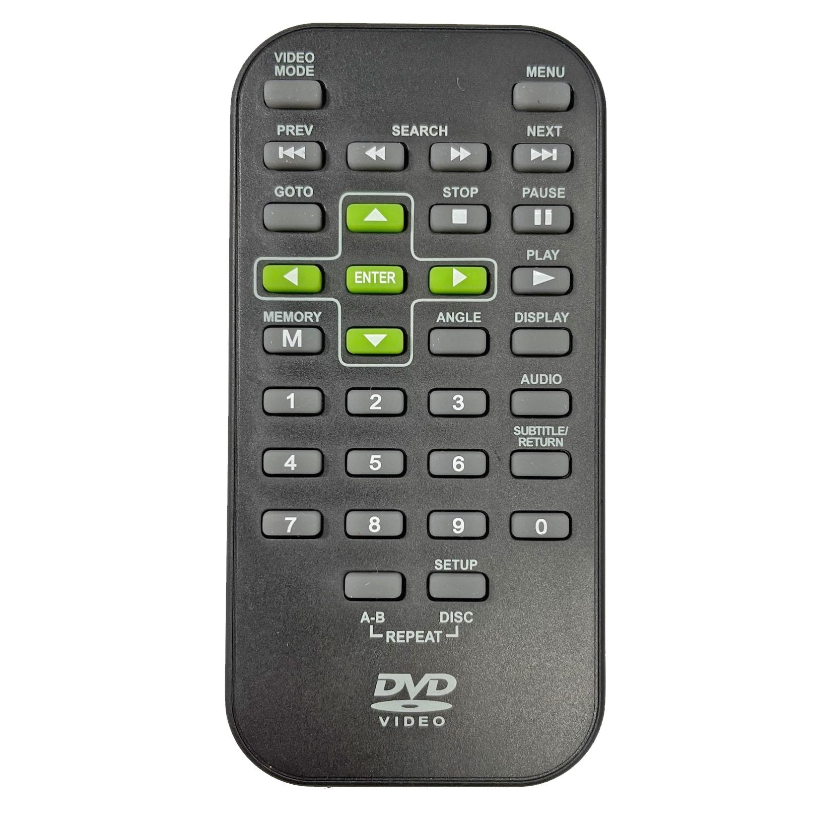 RCA DRC6296/DRC6272 GREEN PORTABLE DVD Remote Control