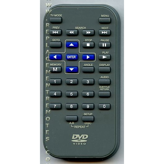 RCA DRC6331 REMOTE DVD Remote Control