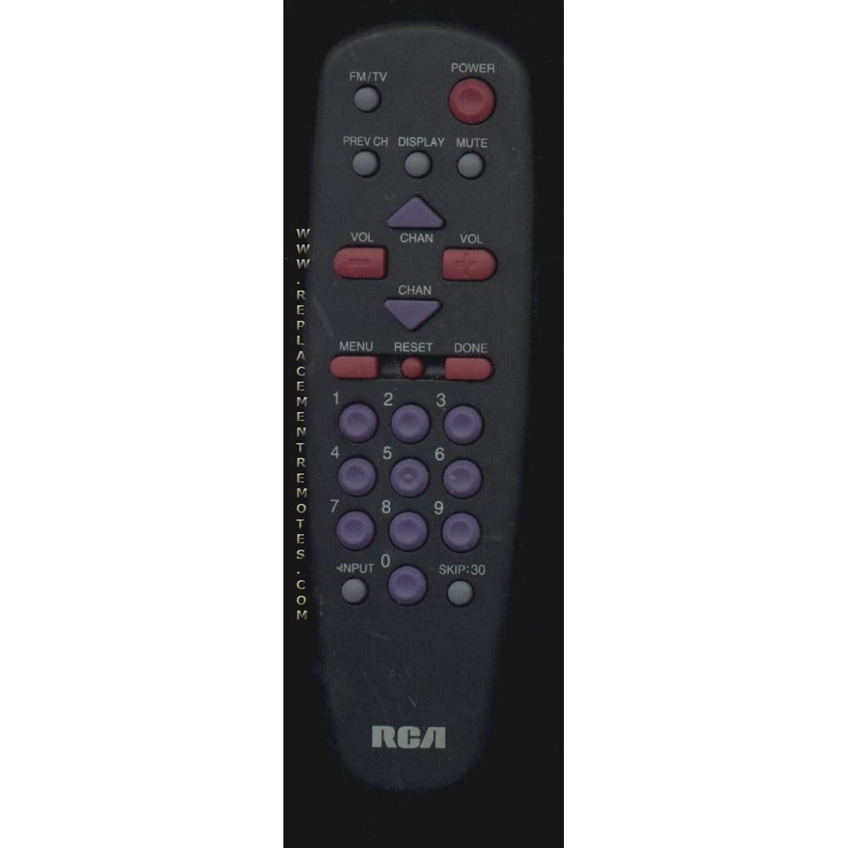 RCA E13327SFF15 TV Remote Control