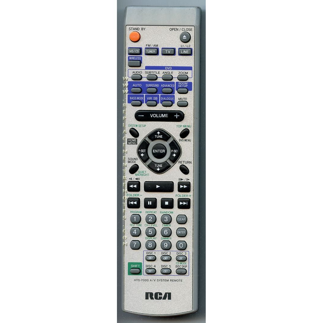 RCA HTS7000 Receiver Remote Control