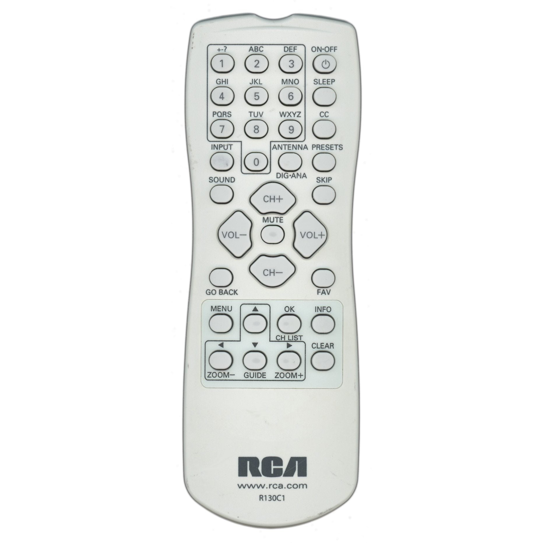 RCA R130C1 TV Remote Control