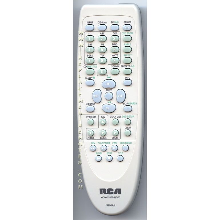 RCA R196A1 TV/DVD Remote Control