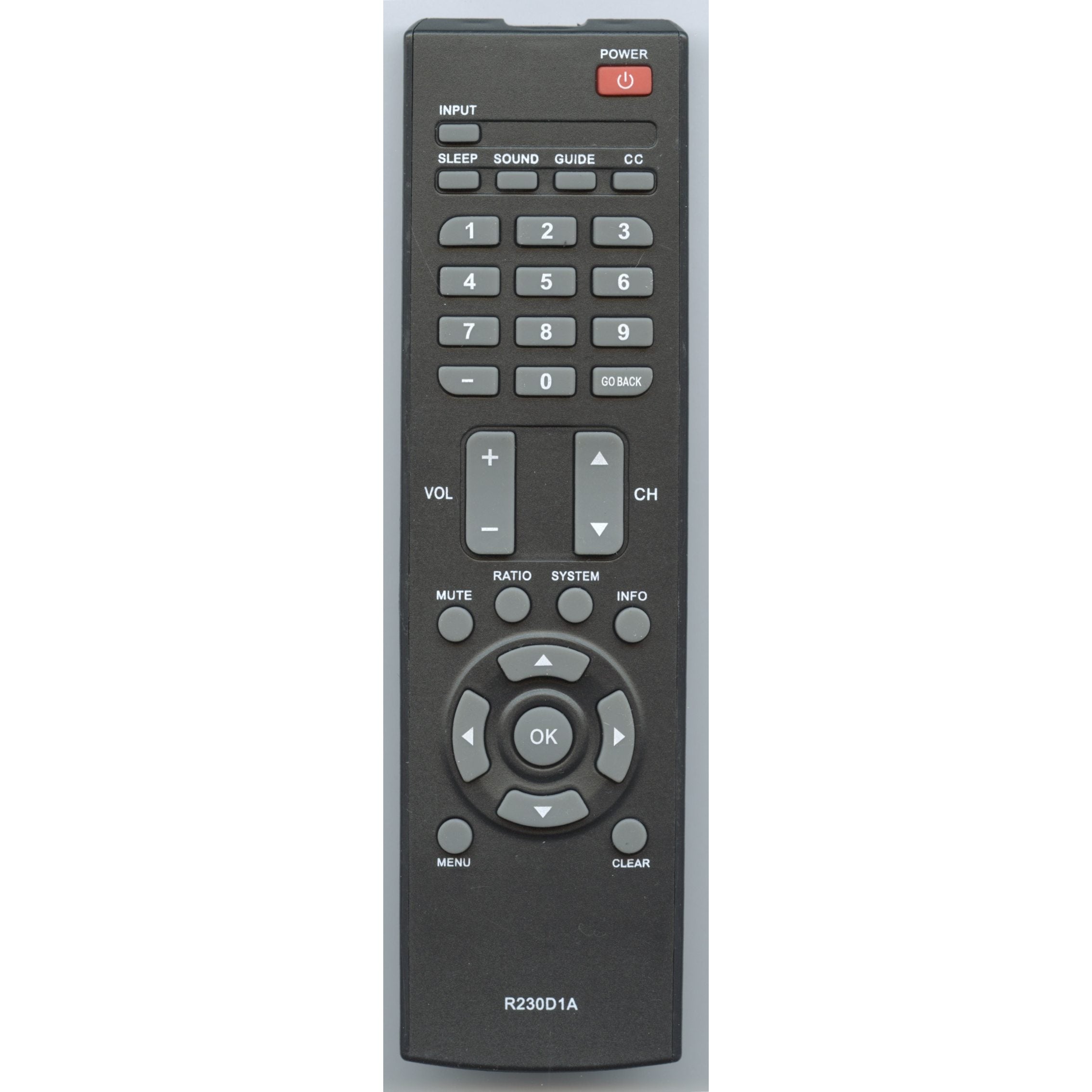 RCA R230D1A Guest TV Remote Control