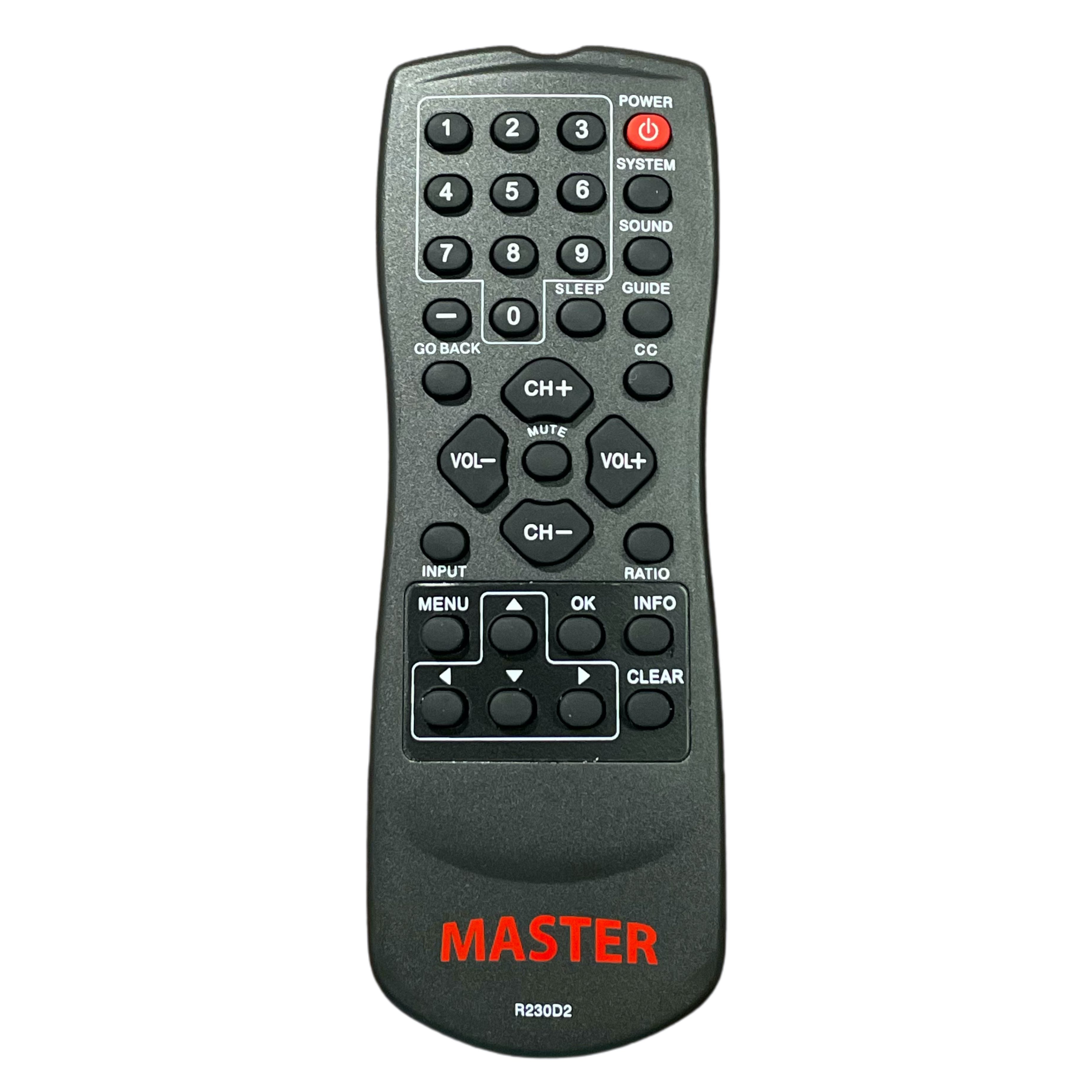 RCA R230D2 Master TV Remote Control